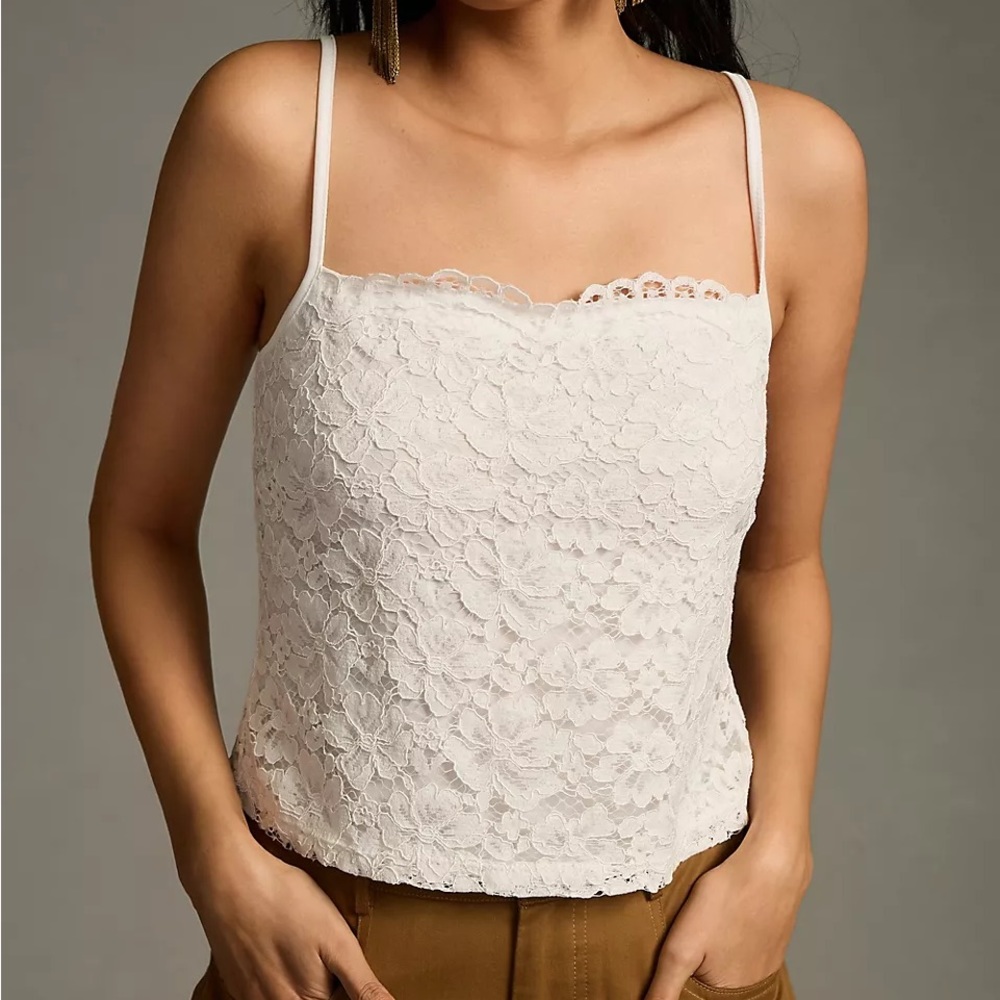 NWTS BLUE TASSEL LACE CAMI (XL)